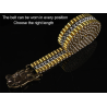 Luxurious gold belt - buckle with snake - copper / stainless steelBelts