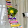 Bunte Holzzugbrücke - Spielzeug für Vögel / Papageien
