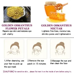 Eye mask - anti-puffiness - anti-wrinkle - mango / golden osmanthus - 40 piecesSkin