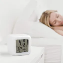 Digital alarm clock - LED - thermometer - date - cubeClocks