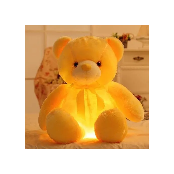 Glowing plush teddy bear - with LED lights - toyCuddly toys