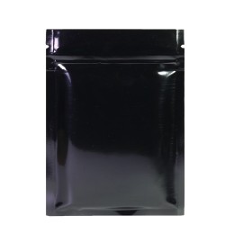 Aluminum resealable foil bags - double sided - with ziplock - glossy black - 100 piecesKitchen
