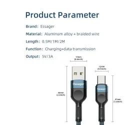 USB-Typ-C-Kabel - Datenübertragung - schnelles Laden
