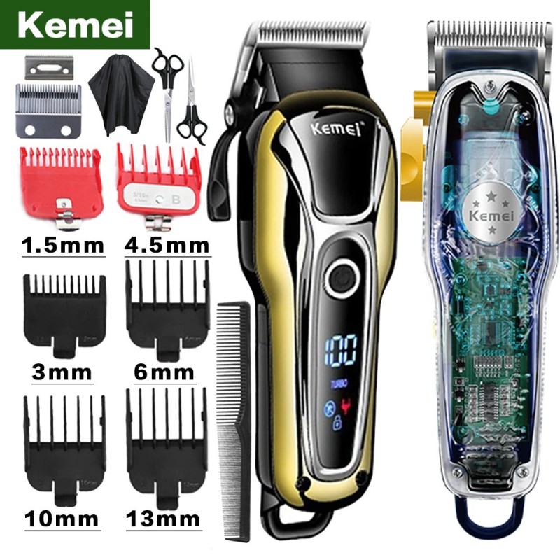 Kemei KM-1990 - professioneller Haarschneider / Trimmer - LCD-Display