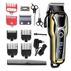 Kemei KM-1990 - professioneller Haarschneider / Trimmer - LCD-Display