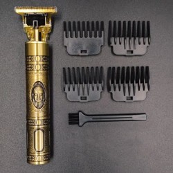 Professioneller elektrischer Haarschneider / Trimmer - Akku - Totenkopf / Buddha / Phoenix - LCD