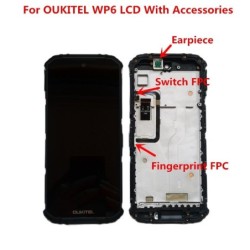 Original 6,3 Zoll Touchscreen - 2340 x 1080 LCD Display - mit Rahmen - Digitizer - Bausatz - für OUKITEL WP6