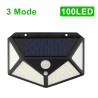 Outdoor / garden solar light - lamp - waterproof - motion sensor - 3-modes - 100 LEDSolar lighting