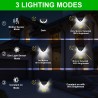 Outdoor / garden solar light - lamp - waterproof - motion sensor - 3-modes - 100 LEDSolar lighting