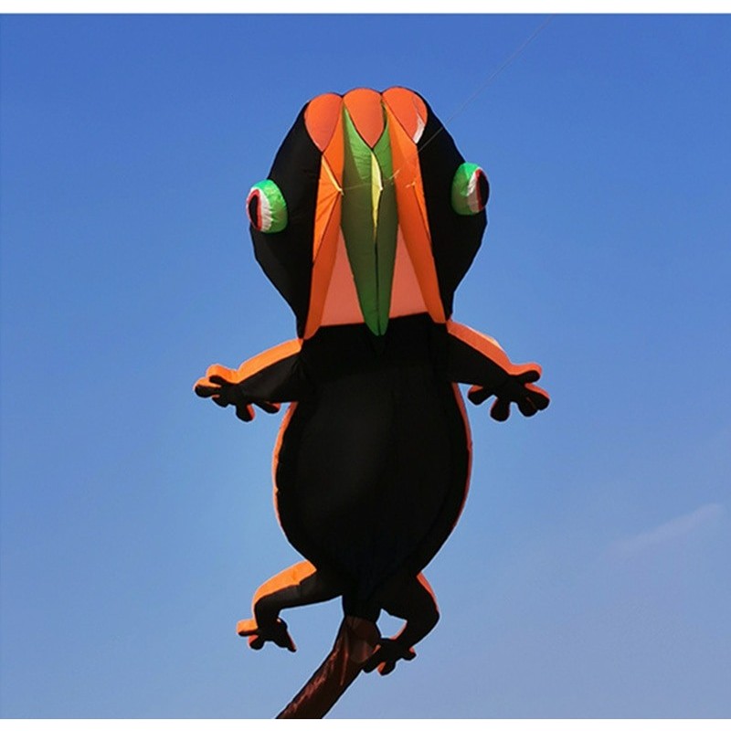 Große Eidechse - Gecko - Drachen - Aufblasbar - Einzelleine - 12m