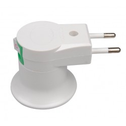 E27 Lampensockel Steckdose - EU Stecker mit eingebautem Schalter