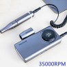Professionelle Nagelbohrmaschine - elektrische Nagelfeile - für Maniküre / Pediküre - wiederaufladbar - 35000 U/min - 30W
