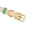 Lederhalsband - für Hunde / Katzen - personalisierter Kosename - Telefonnummer - ID-Tag