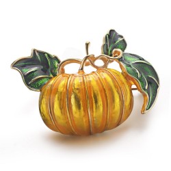 Halloween pumpkin - enamel broochBrooches
