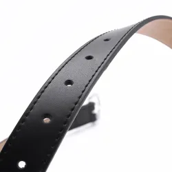 Luxuriöser Ledergürtel - mit Alu-Schnalle
