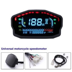 Universeller Motorradtacho - LCD digitale Hintergrundbeleuchtung - LED - wasserdicht