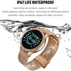 LIGE - Smart Watch - Farbdisplay - Full Touch - Fitnesstracker - Blutdruck - Wasserdicht - Unisex