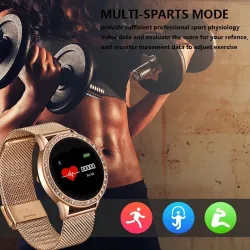 LIGE - Smart Watch - Farbdisplay - Full Touch - Fitnesstracker - Blutdruck - Wasserdicht - Unisex