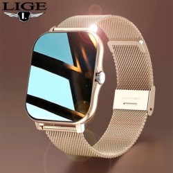 LIGE - Smart Watch - Full-Touchscreen - Herzfrequenz- / Schlafmonitor - IP67 wasserdicht