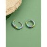Colorful small round earrings - 925 Sterling SilverEarrings