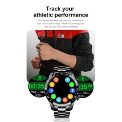 LIGE - Smart Watch - touch screen - fitness tracker - blood pressure - waterproof - Bluetooth - Android iOSSmart-Wear