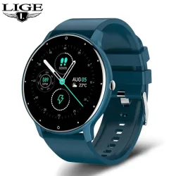 LIGE - Smart Watch - Full-Touchscreen - Fitness-Tracker - Blutdruck - Wasserdicht - Bluetooth - Android IOS