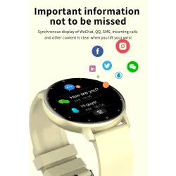 LIGE - Smart Watch - Full-Touchscreen - Fitness-Tracker - Blutdruck - Wasserdicht - Bluetooth - Android IOS
