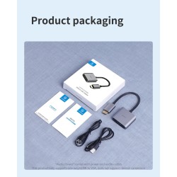 HDMI-kompatibler auf VGA-Adapter - Micro-USB - mit Video-/Audioleistung - 1080p