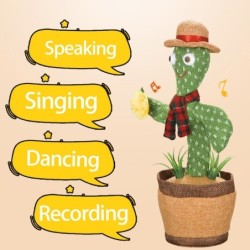 Electronic cactus - talking / singing / dancing / wiggling - funny plush toy - 31cmToys