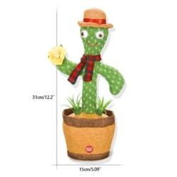 Electronic cactus - talking / singing / dancing / wiggling - funny plush toy - 31cmToys