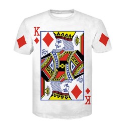 Classic short sleeve t-shirt - 3D printed poker playing cards