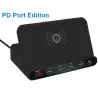 Multi USB - kabelloses Schnellladegerät - ISO / Typ-C / Micro - QC3.0 - 60W