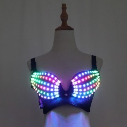LED glowing bra - sexy party outfit - masquerades / Halloween