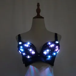 LED leuchtender BH - sexy Partyoutfit - Maskeraden / Halloween