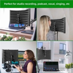 Professionelles Studio-Schallschutzpaneel – Schallschutzschild – Mikrofon-Akustik-Isolator – faltbar – Legierung