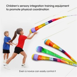Regenbogenball - mit langem Schwanz - Handwurfspielzeug - Outdoor-Aktivitäten für Kinder