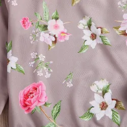 Klassisches Set für Kinder - Langarmpullover - Hose - mit Blumendruck