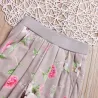 Klassisches Set für Kinder - Langarmpullover - Hose - mit Blumendruck