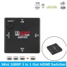 HDMI Switch - Splitter - 3 Eingänge 1 Ausgang - Mini 3 Port - für HDTV 1080P