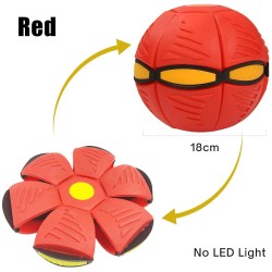 Flache Blumenform - Scheibenball - fliegendes UFO - mit LED - Wurfspielzeug