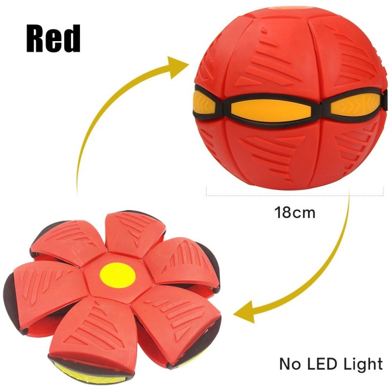 Flat flower shape - disc ball - flying UFO - with LED - throwing toyToys