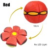 Flat flower shape - disc ball - flying UFO - with LED - throwing toyToys