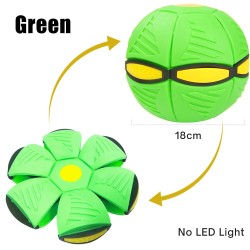 Flat flower shape - disc ball - flying UFO - with LED - throwing toyToys