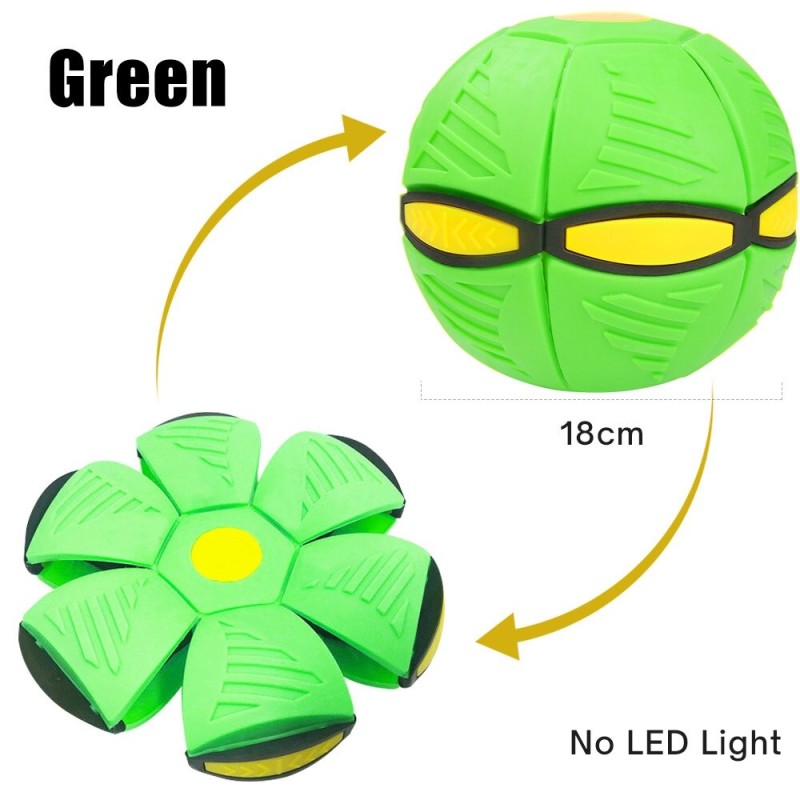 Flat flower shape - disc ball - flying UFO - with LED - throwing toyToys
