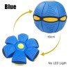 Flache Blumenform - Scheibenball - fliegendes UFO - mit LED - Wurfspielzeug