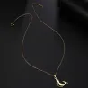 Springender Delphin-Anhänger - mit Kette - Edelstahl