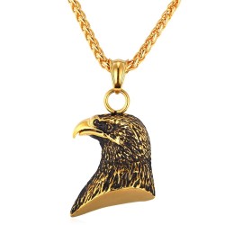 Eagle shaped pendant with chain - unisex - stainless steelNecklaces