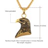 Eagle shaped pendant with chain - unisex - stainless steelNecklaces