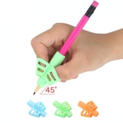 Bleistift-/Stifthalter - Silikongriffhilfe - Korrektur der Fingerhaltung - 10 Stück