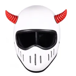 Motorradhelm-Dekoration – Teufelshorn mit Saugnapf – 2 Stück